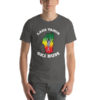 Rasta Skier T-Shirt, white text - Image 2