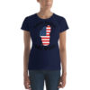 Lake Tahoe Ski Bum T-Shirt, black text - Image 2