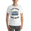 California Ski Bum License Plate T-Shirt, black text