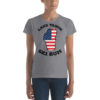 Lake Tahoe Ski Bum T-Shirt, black text - Image 3