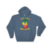 Rasta Skier Hoodie, rasta text - Image 3