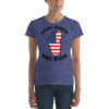 Lake Tahoe Ski Bum T-Shirt, black text - Image 4