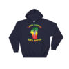 Rasta Skier Hoodie, rasta text - Image 2