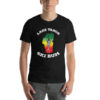 Rasta Skier T-Shirt, white text