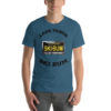 California Ski Bum Black License Plate T-Shirt, black text - Image 6