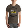 California Ski Bum Black License Plate T-Shirt, black text - Image 5