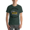 California Ski Bum Black License Plate T-Shirt, black text - Image 2