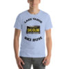 California Ski Bum Black License Plate T-Shirt, black text - Image 9